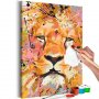 DIY kangas maalaus - Watchful Lion