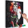 DIY kangas maalaus - Colourful Animals: Lion