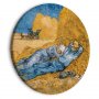 Pyöreä taulu - Noon: Rest from Work (Vincent Van Gogh)