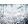 Fototapetti - Vanishing jungle - landscape of exotic nature in blue tones