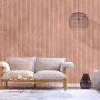 Fototapetti - Pink reed - solid background with textured vertical stripes with pattern