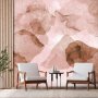 Fototapetti - Pink terrazzo - minimalist background in marble watercolour pattern