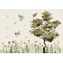 Fototapetti - Spring Meadow - a Clearing With Flowers Painted in Watercolours