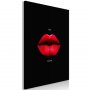 Taulu - Red Lips (1-part) - Black Background with English Text