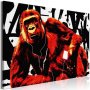 Taulu - Pop Art Monkey (1 Part) Narrow Red