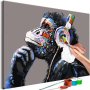 DIY kangas maalaus - Musical Monkey