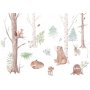 Fototapetti - Subtle Illustration With Forest Animals