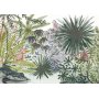 Fototapetti - Flora of Madagascar - Tropical Landscape With Watercolour Animals