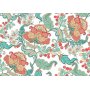 Fototapetti - Ethnic vegetation - plant motif with ornaments in coloured flowers