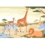 Itseliimautuvat fototapetit - Animals From Jungle Vector Illustration