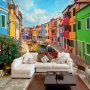 Itseliimautuvat fototapetit - Colorful Canal in Burano