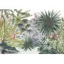 Itseliimautuvat fototapetit - Flora of Madagascar - Tropical Landscape With Watercolour Animals