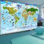 Itseliimautuvat fototapetit - World Map for Kids