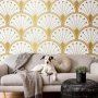 Fototapetti - Gold and Marble Art Deco-inspired Pattern