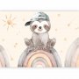 Fototapetti - Little Sloth Among Stars and Rainbows