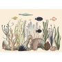 Fototapetti - Underwater World - Fish and Corals in Pastel Colours