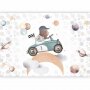 Fototapetti - Teddy Bear in a Racing Car