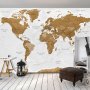 Fototapetti - World Map: White Oceans