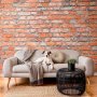 Fototapetti - Loft Wall - Pattern Imitating an Old Red Brick