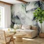 Fototapetti - Eclectic jungle - plant motif with exotic leaves with texture