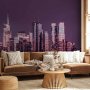 Fototapetti - Purple night over Manhattan - cityscape of New York architecture