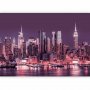 Fototapetti - Purple night over Manhattan - cityscape of New York architecture