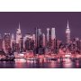 Fototapetti - Purple night over Manhattan - cityscape of New York architecture