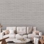 Fototapetti - Snow Brick - Pattern Imitating a Brick Wall in White