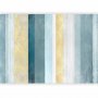 Fototapetti - Striped pattern - abstract background in stripes in blue tones with gold pattern