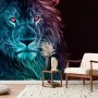 Fototapetti - Abstract lion - rainbow