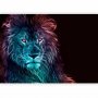 Fototapetti - Abstract lion - rainbow