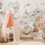 Fototapetti - Minimalist Map for Childrens Room