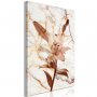 Taulu - Elegance of a Flower (1-part) - Delicate Lily on Marble in Sepia