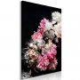 Taulu - Peony Charm (1-part) - Colorful Bouquet on Black Background