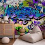 Fototapetti - Graffiti: violet theme