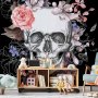 Fototapetti - Skull and Flowers