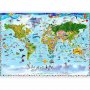 Fototapetti - World Map for Kids