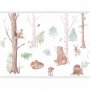 Fototapetti - Subtle Illustration With Forest Animals