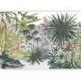 Fototapetti - Flora of Madagascar - Tropical Landscape With Watercolour Animals