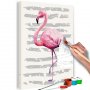 DIY kangas maalaus - Beautiful Flamingo