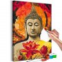 DIY kangas maalaus - Fiery Buddha