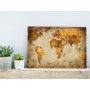 DIY kangas maalaus - Brown World Map