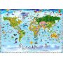 Itseliimautuvat fototapetit - World Map for Kids