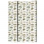 Sermi - Unusual Species of Fish - A Cluster of Fish in Muted Colors in Retro Style on a Background of Beige Strokes