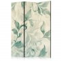 Sermi - Watercolor Botanical Motif - Delicate Green and Beige Leaves