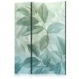 Sermi - Large Leaves in Green-Mint Shades - Botanical Motif