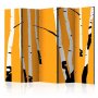 Sermi - Birches on the orange background II