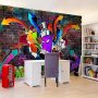Fototapetti - Graffiti: Colourful attack