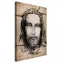 Taulu - Shroud of Turin in Sepia (1 Part) Vertical
