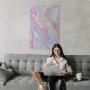 Juliste - Colorful Dream - abstract shapes in pastel shades